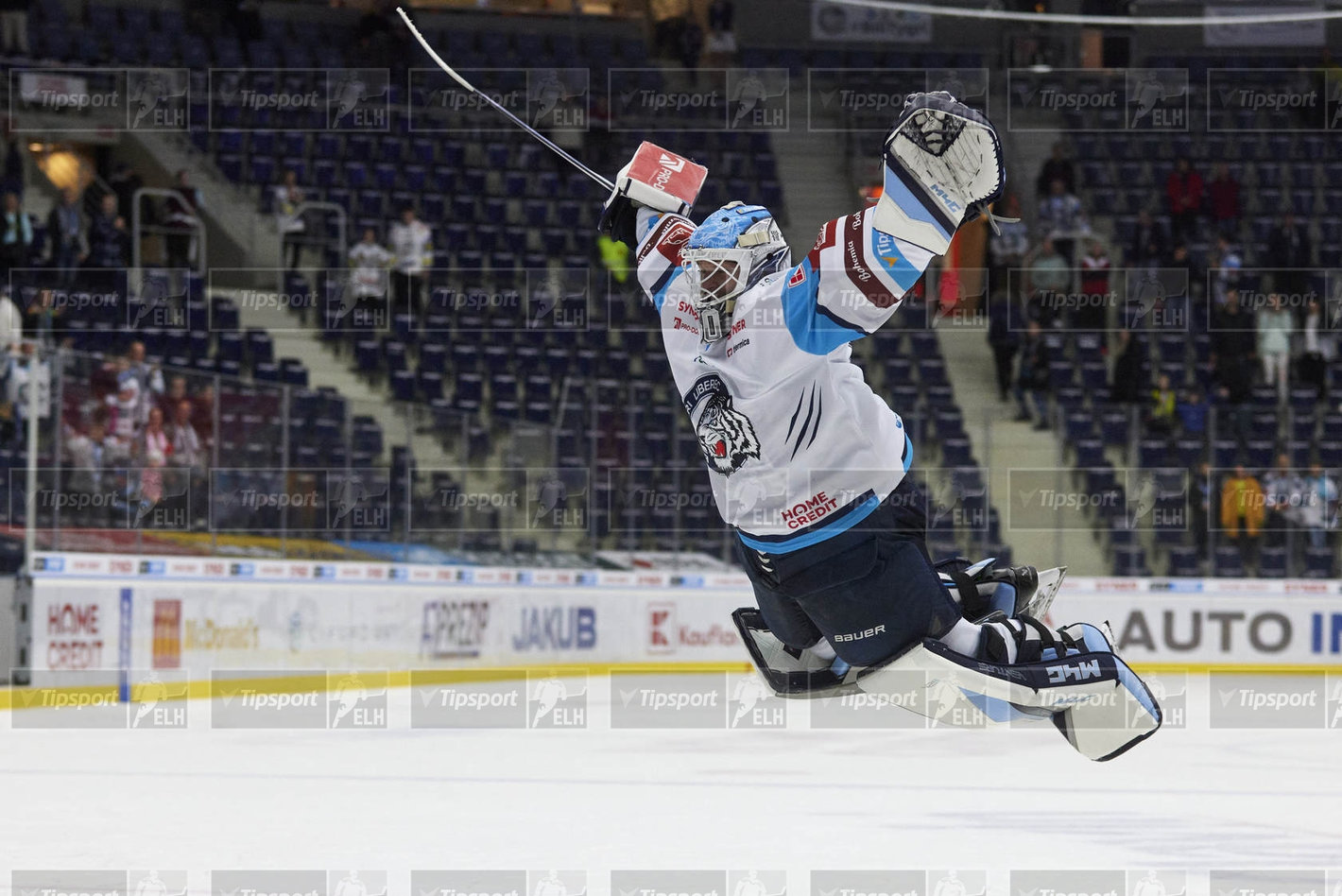 Petr Kváča se raduje po skončení zápasu. Foto: Jiří Princ