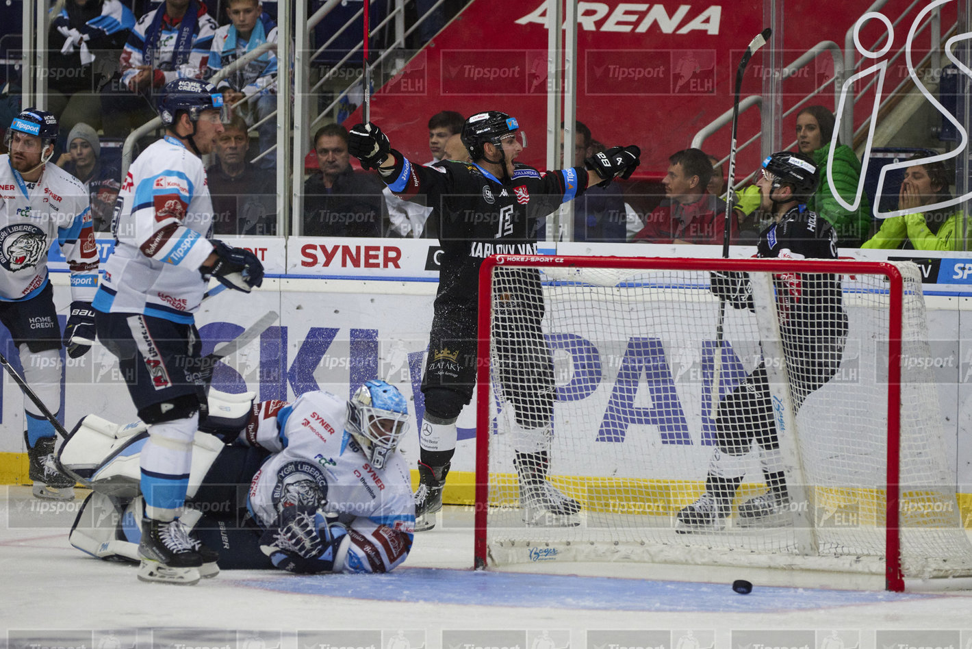 Radost Ondřeje Beránka po srovnání na 2:2. Foto: Jiří Princ