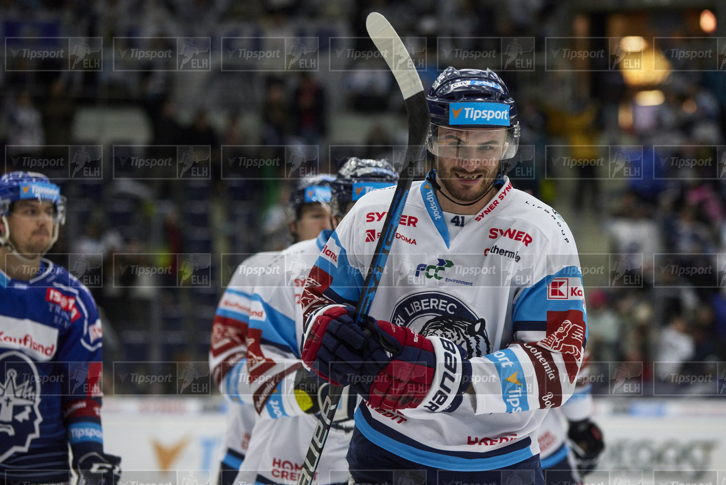 Tomáš Filippi se usmívá po vstřelení branky. Foto: Jiří Princ